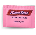 Pink sugar packet