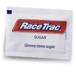 white sugar packet