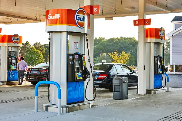 Gulf Oil gas pumps