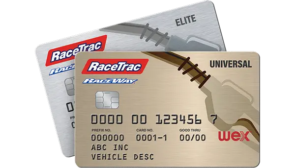 Silver and Gold Elite and Universal RaceTrac and RaceWay fuel cards