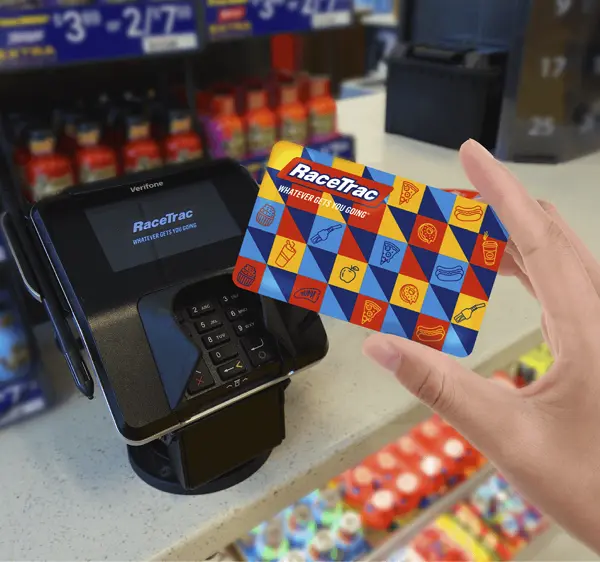 RaceTrac gift card at the register