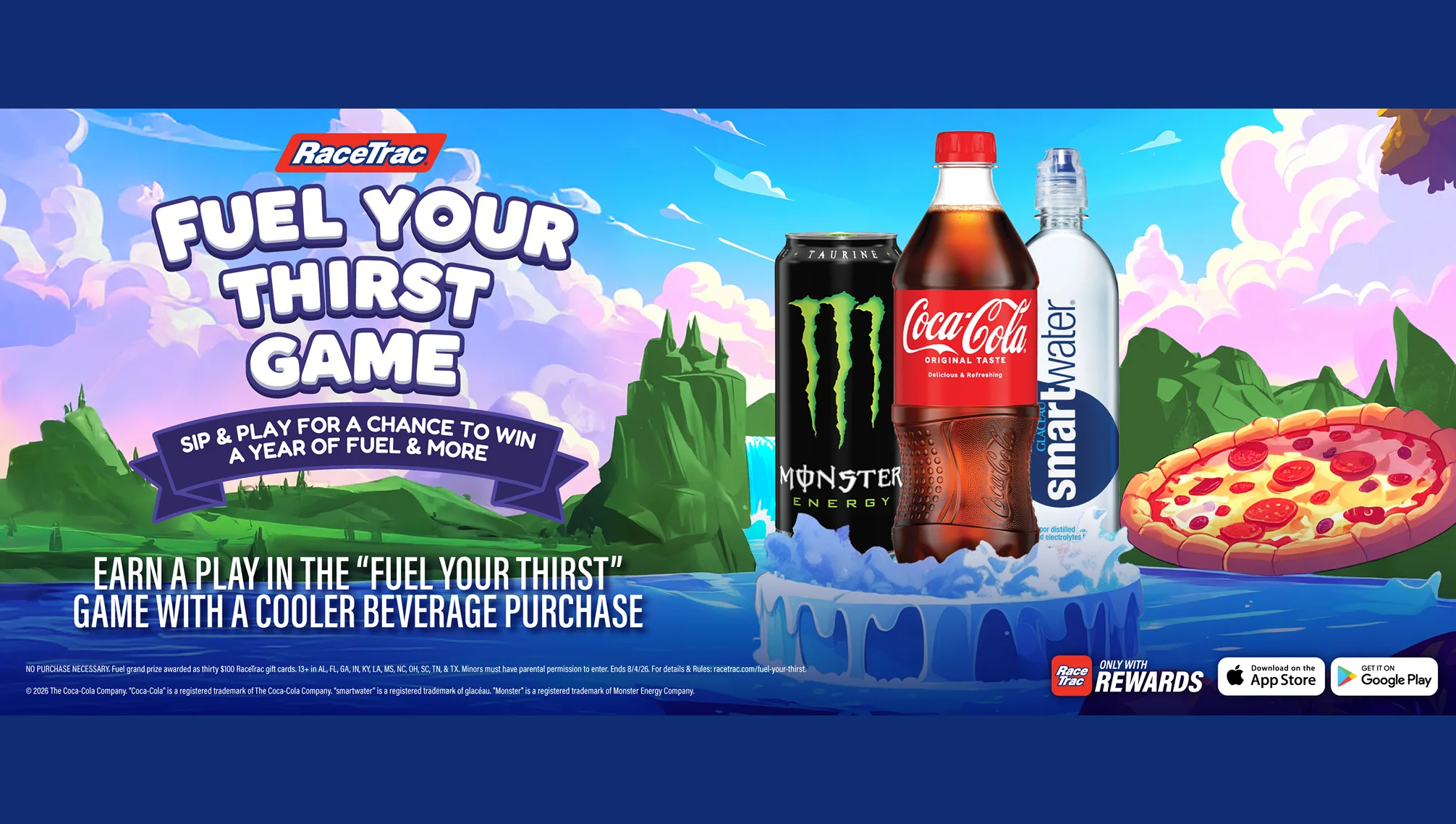 Fuel Your Thirst Game. Sip and play for a chance to win a year of fuel and more.