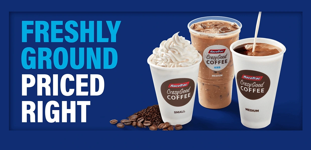 Freshly ground coffee priced right