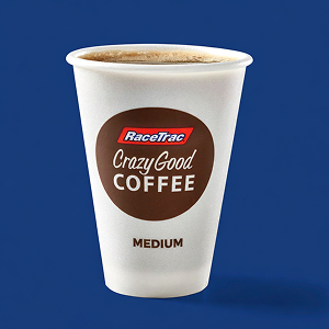 Medium RaceTrac hot coffee