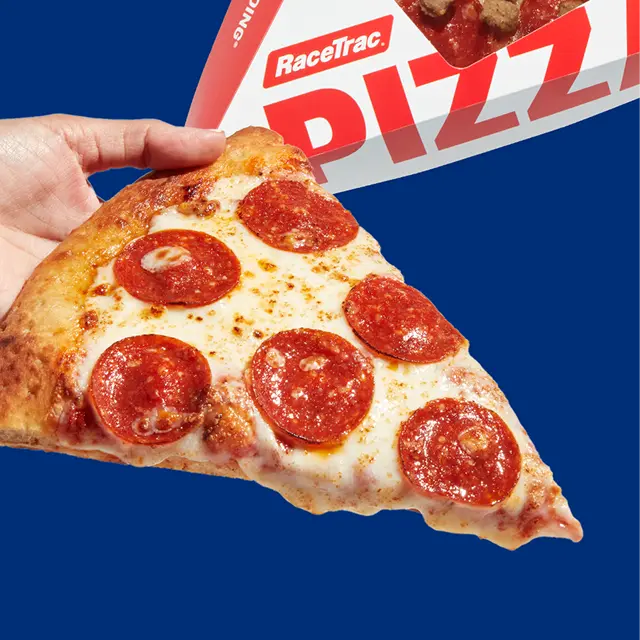 RaceTrac pepperoni pizza slice