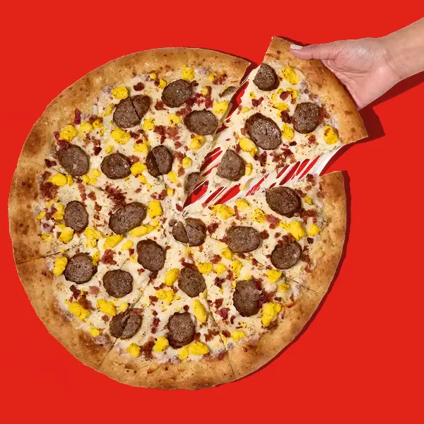Whole breakfast pizza from RaceTrac