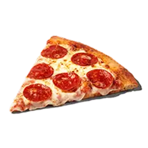 Slice of pepperoni pizza