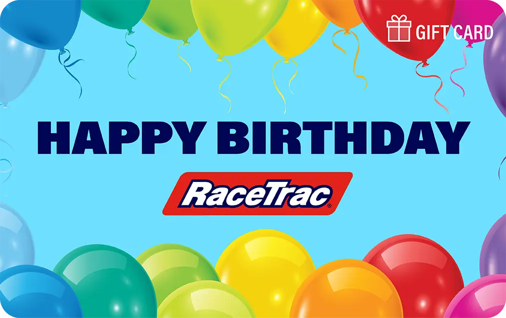 RaceTrac birthday gift card